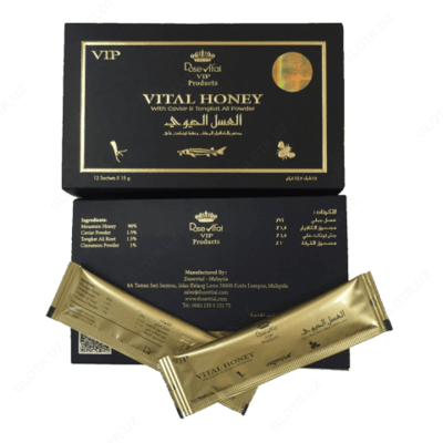 Королевский мед! Возбуждающий, VITAL HONEY ,12 пакетиков по 15гр.