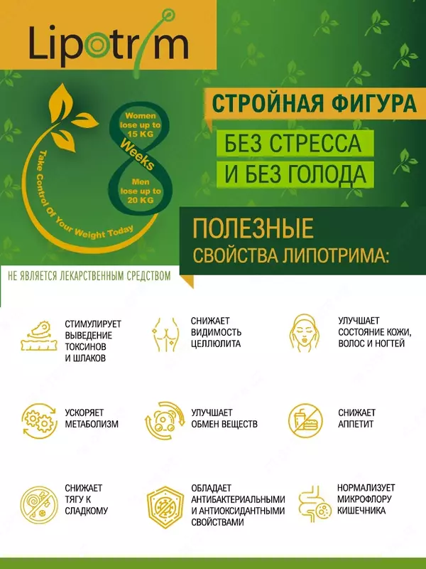 Lipotrim 8 капсулы для похудения