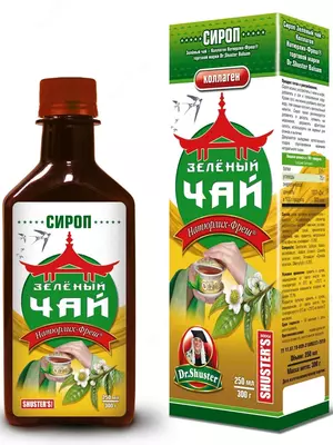 Шустерс Фудс / Сироп Зелёный чай Коллаген Натюрлих-Фреш 250мл