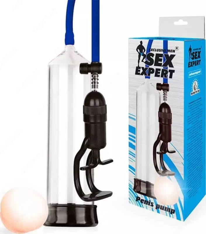 Вакуумная помпа Sex Expert, SEM-55163, прозрачный, длина 20 см, диаметр 5,5 см