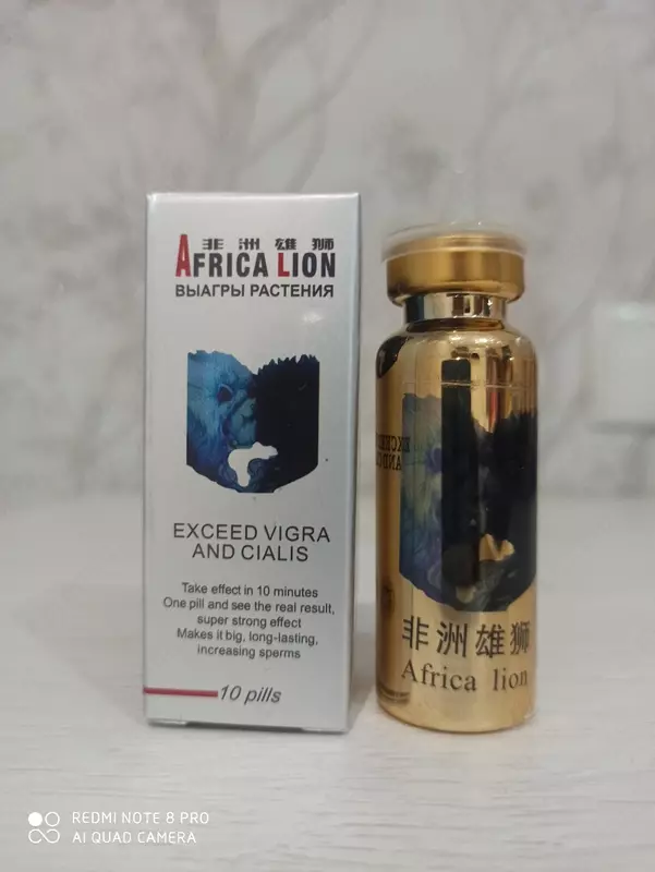AFRIKA LION VIAGRA O'SIMINING TA'RIFI (1 TO'CH. 10 TABLET.)