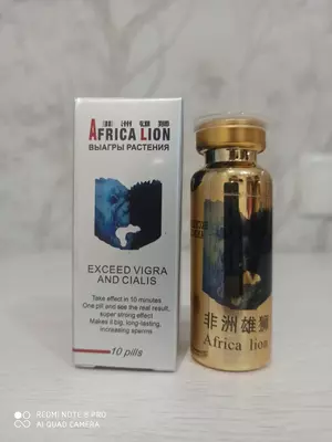 AFRIKA LION VIAGRA O'SIMINING TA'RIFI (1 TO'CH. 10 TABLET.)