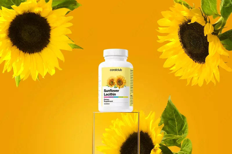 Лецитин подсолнечный (120 растительных капсул) от Coral club
