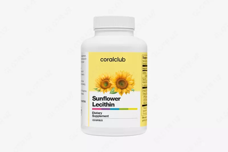 Лецитин подсолнечный (120 растительных капсул) от Coral club