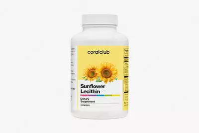 Лецитин подсолнечный (120 растительных капсул) от Coral club