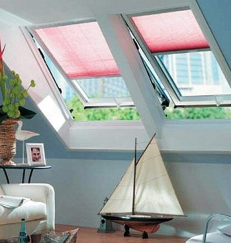 Мансардные окна с жалюзями