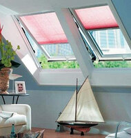 Мансардные окна с жалюзями