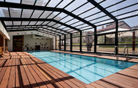 Кострукция остекление бассейнов