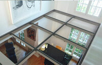 Кострукция стеклянные полы