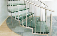 Кострукция стеклянные лестницы