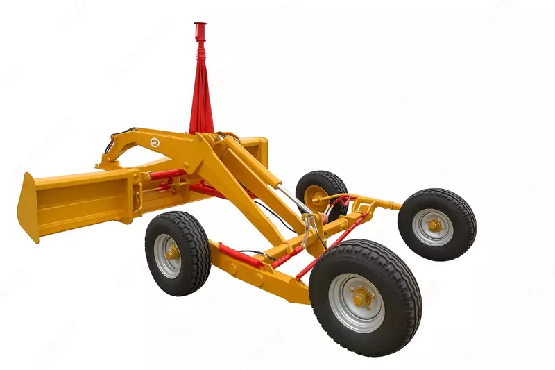 Traktor lazerli tuproq tekislash moslamasi