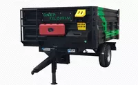 Bir oqli KALE T-4 tirkamasi yuk kotarish quvvati 4 5 tonna uzunligi 3 20-3 50 x 2 x 0 75-0 85 m
