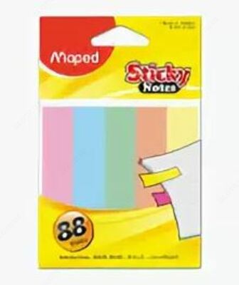 Стикер (Самоклеящая бумага) Maped 758210 (88лист*5цв/15*76мм)