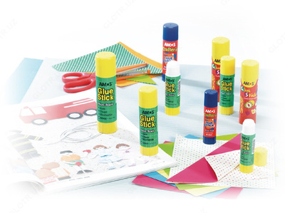 3 955 сум / шт. Клей-стик Amos GSW15 (15гр.)