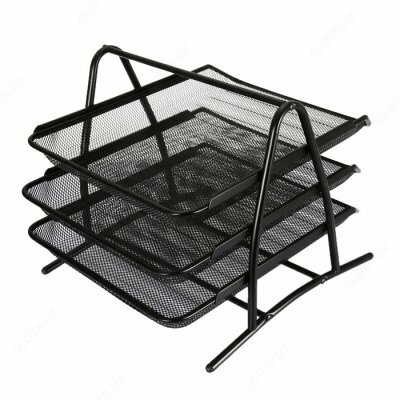 Подставка для бумаг метал. (3-х ярусн) Memoris-Precious MF08226