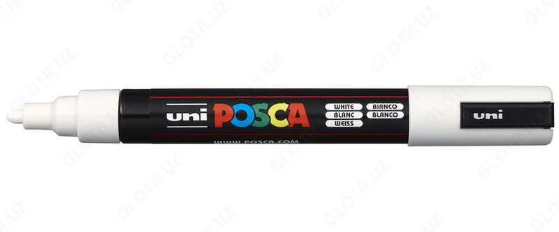 Маркер Uni POSCA PC-5M (1.8-2.5mm/White)