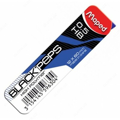 Грифель для карандаша Maped 559630 (0.5мм)  - 1 393 so'm / dona