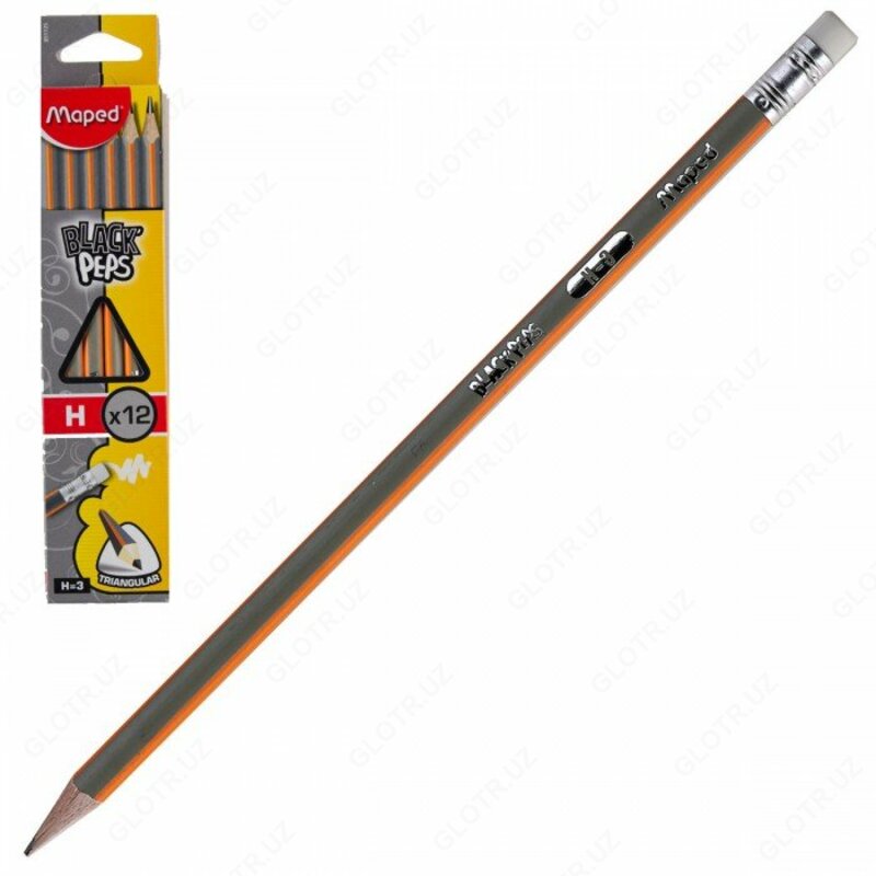Карандаш чернографитовый Maped 851725 (H
