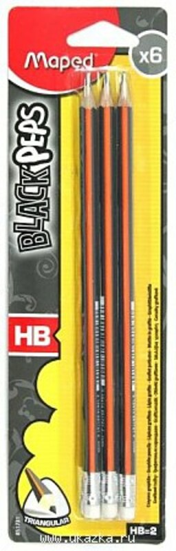 Карандаш чернографитовый Maped 851731 (НB, Black'Peps) 