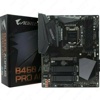 MB Gigabyte B460 AORUS PRO AC DDR4 LGA1200 - 2 080 000 сум / шт.