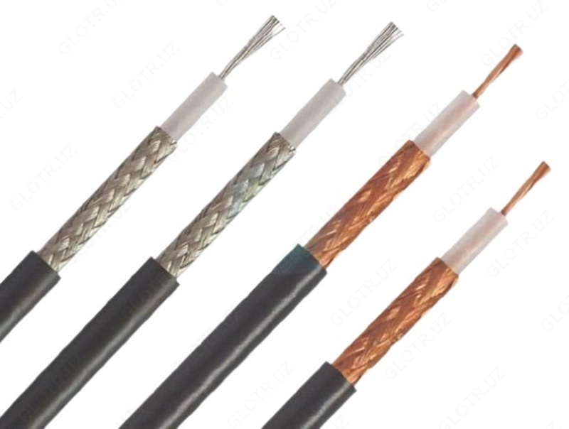 Ichki yotqizish uchun juft chastotali burilishning yuqori chastotali kabellari KKV-V-1 + 2x0.35