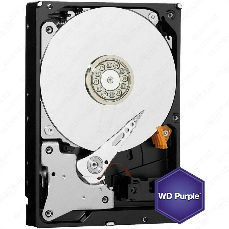 HDD 4TB WD (Фиолетовый) WD40PURX-78 Профессиональный диск для видеонаблюдения (Оригинал)
