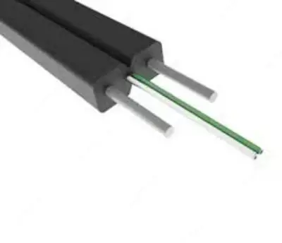 Дроп кабель. FTTH G.657.A 2 волоконный абонентский оптический кабель. Оптом и розница