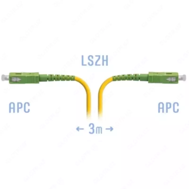 Патчкорд оптический SC/APC SM 3метра