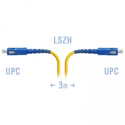 Патчкорд оптический SC/UPC SM 3 метра