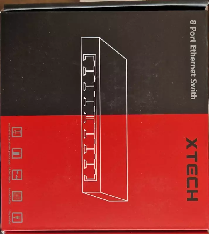 XTECH HUB 8 PORT SWITCH kaliti