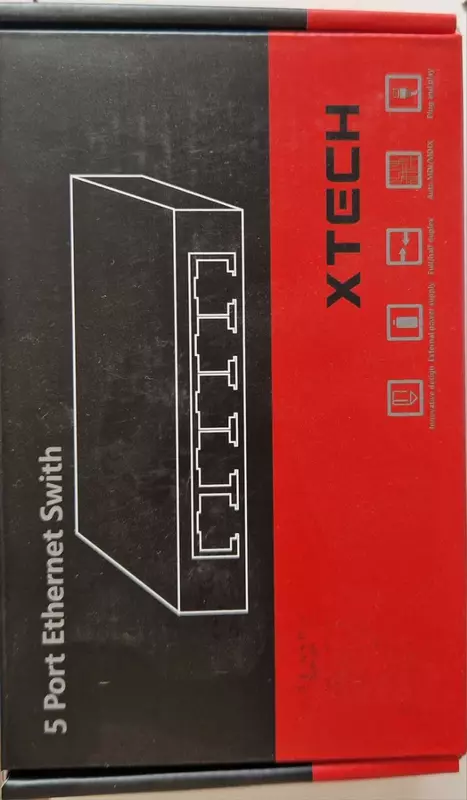 Коммутатор XTECH HUB 5 PORT SWITCH