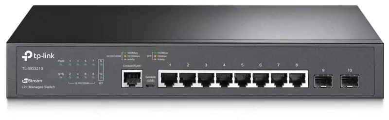 Коммутатор TL-SG3210<10port Pure-Gigabit L2 Managed Switch