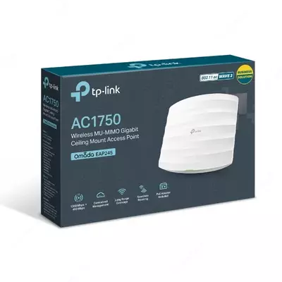 Потолочная точка доступа Wi‑Fi TP-Link EAP245 AC1750 - 1 023 500 сум / шт.
