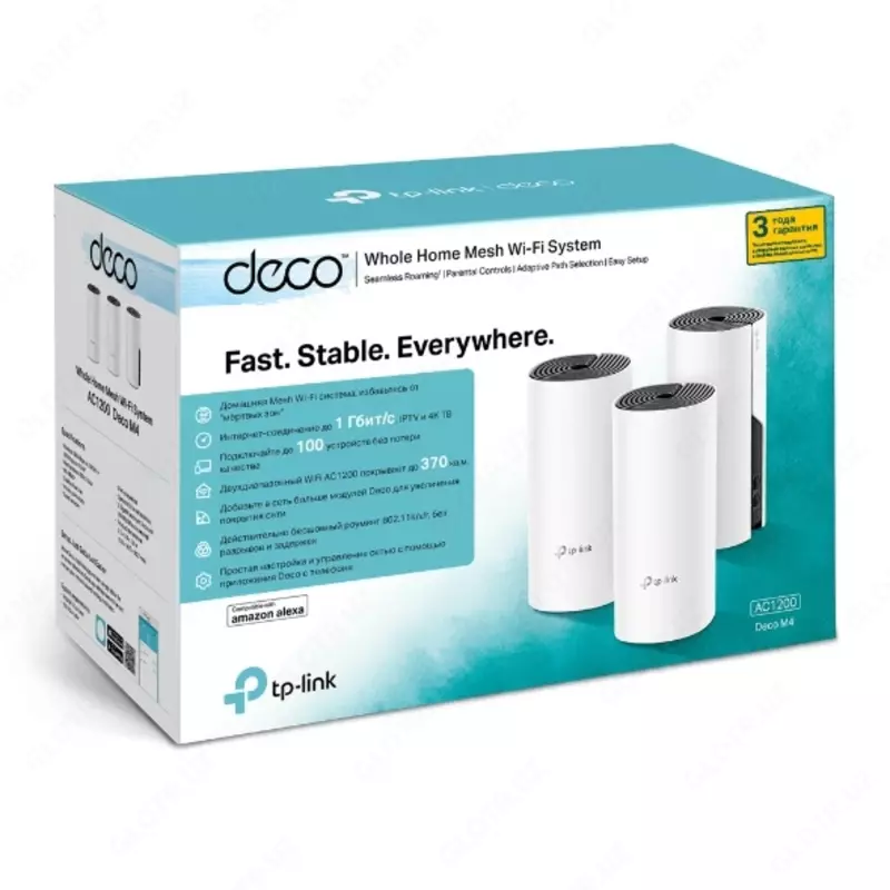 Mesh tizimi TP-LINK Deco E4 (2 paket) AC1200 - 1 679 000 so'm