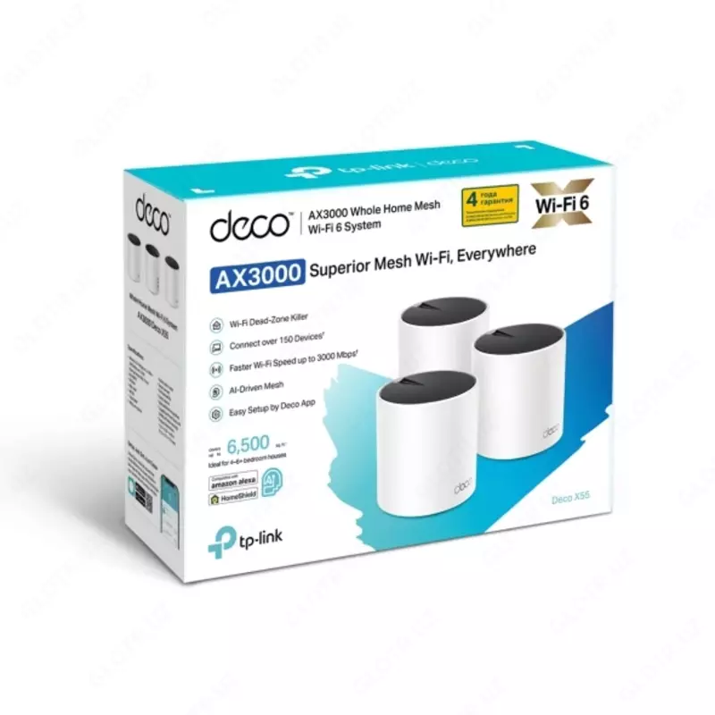 Mesh tizimi TP-LINK Deco E4 (2 paket) AC1200 - 3 116 500 so'm