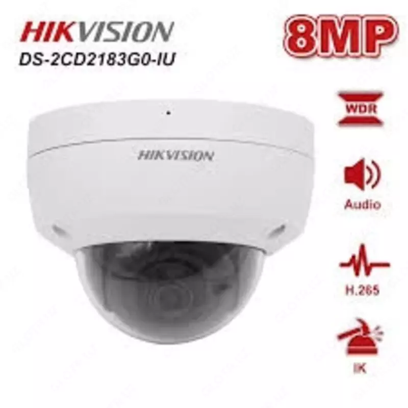 Видеокамера Hikvision DS-2CD2183G0-IU (4K) - от {0} сум
