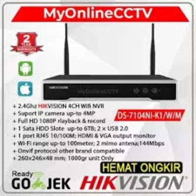 DS-7104NI-K1/W/M - 4 MP - 307 200 so'm / dona