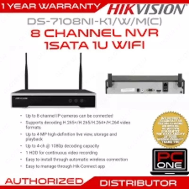 {0} so'mdan DS-7108NI-K1/W/M - 4 MP