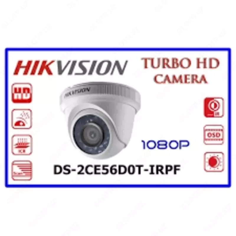 Видеокамера DS-2CE56D0T-IPF-Full HD - от {0} сум