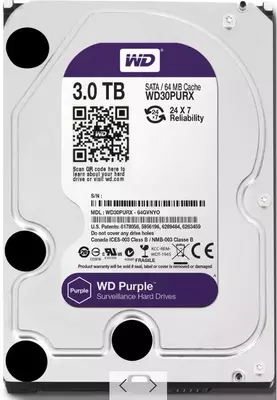 Жёсткий диск WD30PURX-78 для видеонаблюдения 3ТБ - HIKVISION - (ОРИГИНАЛ) - 1 170 000 сум / шт.