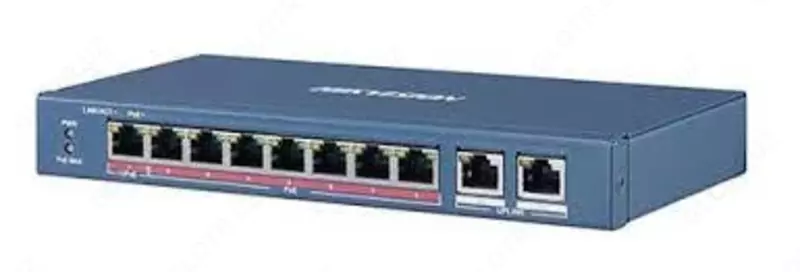 от {0} сум Коммутатор 8 портовый неуправляемый POE DS-3E0310HP-E
