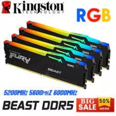 Operativ xotira Kingston DDR4 32GB 3600Mhz RGB Fury