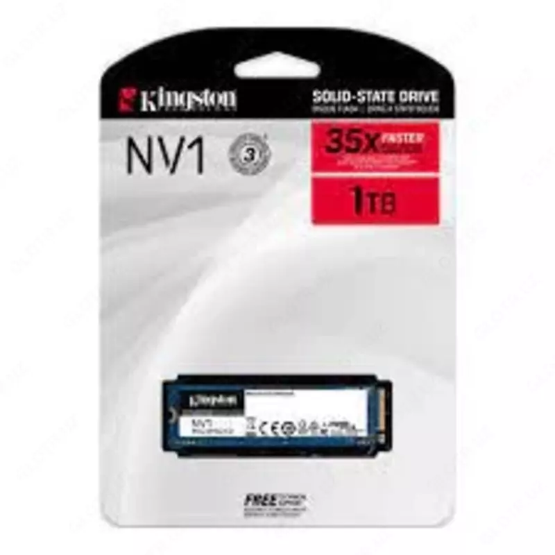 SSD M2 Kingston 1TB NVMe (чтение/запись 3500/2100 МБ/с SNV2S/1000G)