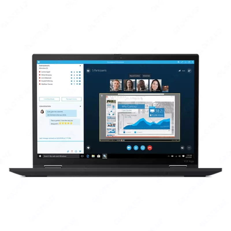 Ноутбук Lenovo ThinkPad X13 Yoga Gen 2 (Intel Core i5-1135G7/ DDR4 8GB/ SSD 256GB/ 13.3" WQXGA IPS/ Intel Iris Xe Graphics/ Backlit/ Win11/ RU) Black (20W8002KRT) (2 штук) - 20 930 000 сум