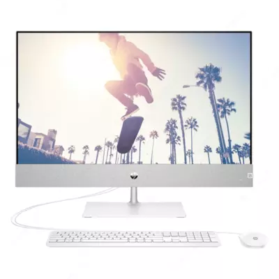Моноблок HP Pavilion 27-ca0001ci (221) (AMD RYZEN 5 5500U/ DDR4 8GB 3200/ SSD 512GB/ 27" FHD IPS/ AMD Radeon™ Graphics/ No DVD/ key + mouse/ DOS/ RU) (885V8EA)