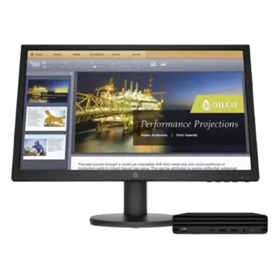 Tizim bloki HP 260 G4+ P24v G4 (Intel Core i3-10110U/ DDR4 8GB/ SSD 128GB+HDD 500GB/ HP P24v G4 23.8" FHD/No DVD-RW/ Win10/USB keyb&mouse) Black (44F37ES) (распродажа) - 5 965 050 so'm / dona