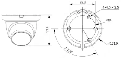 Videokamera DAHUA DH-IPC-HDW3441TMP-AS ООО "Hitech LTD"