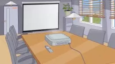 Экран для проектора (моторизированный) (2