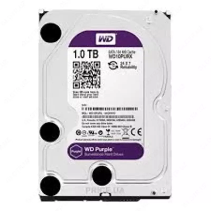 HDD WD - Purple - (Фиолетовый) - HDD - Диск - 1 Tb для видеонаблюдения - HIKVISION - ( RES )