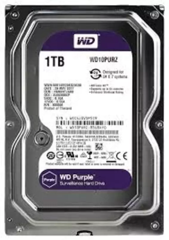 HDD WD - Purple - (Фиолетовый) - HDD - Диск - 1 Tb для видеонаблюдения - HIKVISION - ( RES ) 👉 HITECH PRO | IT-оборудование и видеонаблюдение по всему Узбекистану